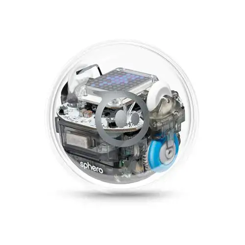 Sphero BOLT: App-Enabled Robot Ball with Programmable Sensors + LED Matrix, Infrared & Compass - STEM Educational Toy for Kids - Learn JavaScript, Scratch & Swift