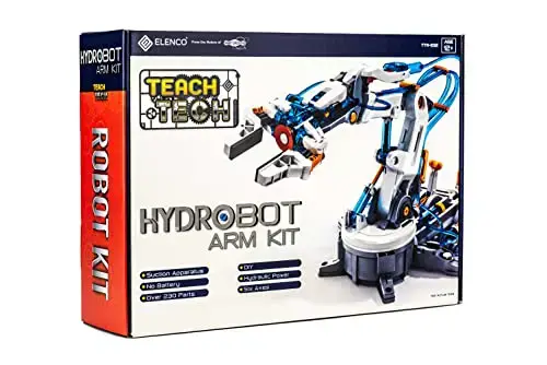 Teach Tech “Hydrobot Arm Kit”, Hydraulic Kit, STEM Building Toy for Kids 12+