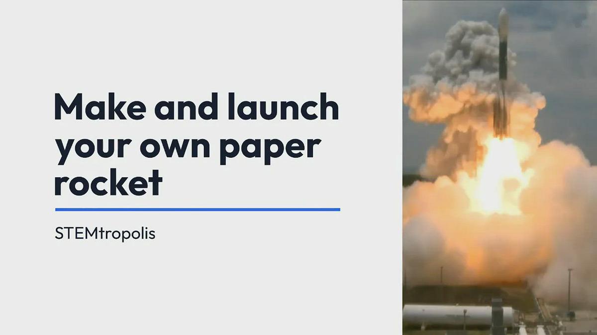 'Video thumbnail for Paper Rocket Activity'