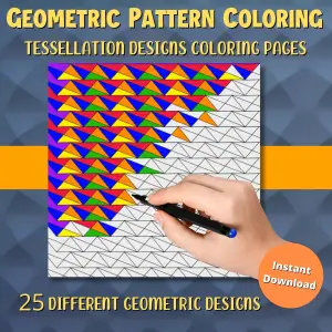 Tessellation Pattern - Printable Coloring Pages