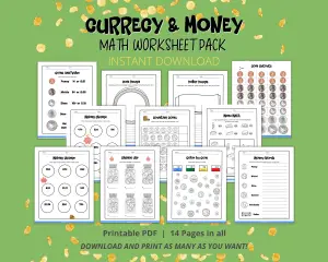 Counting Coins Math Activity Pack