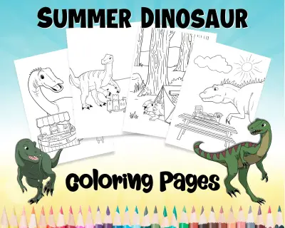 Dinosaur Coloring Pages - Summer Fun