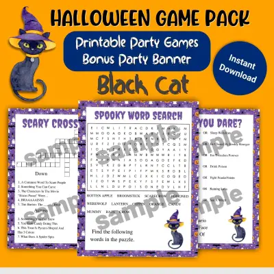 Halloween Games Pack - Black Cat