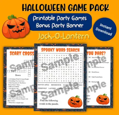 Halloween Games Pack - Jack O Lantern