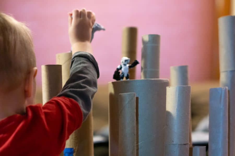 Creative Play with Cardboard Tubes