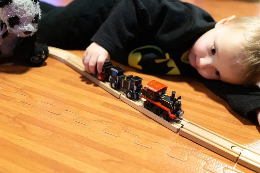 Wooden Train Track STEM Building Toy