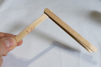 Popsicle Stick Rubber Band Gun construction
