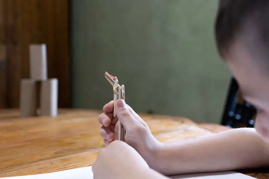 Popsicle Stick Rubber Band Gun shot