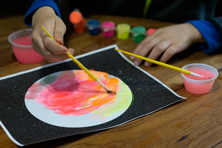 Space STEAM Activity - Paint a Planet