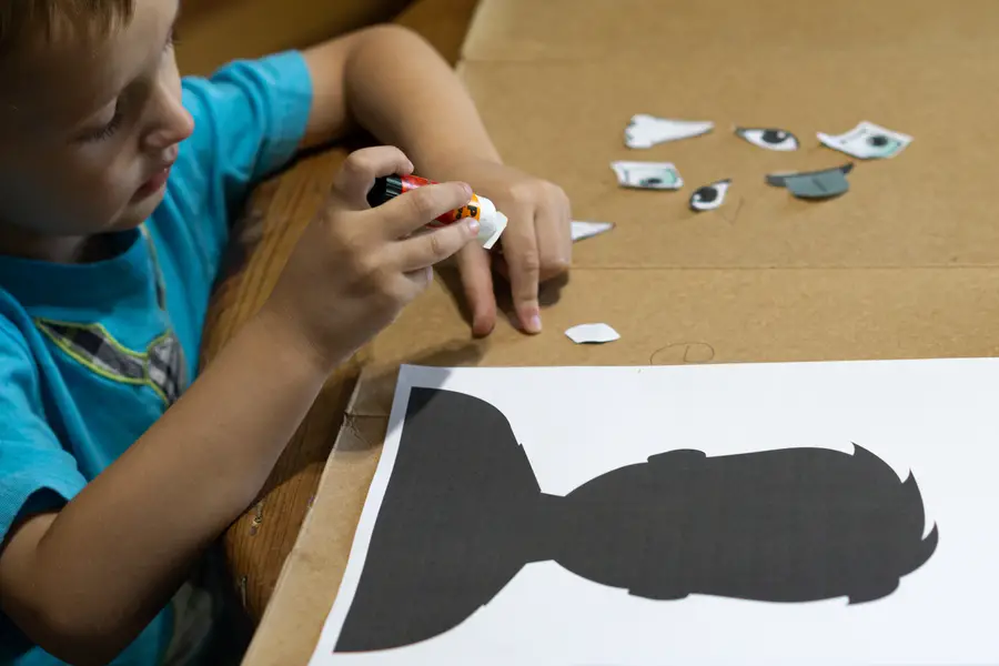 Glue Silhouette Activity