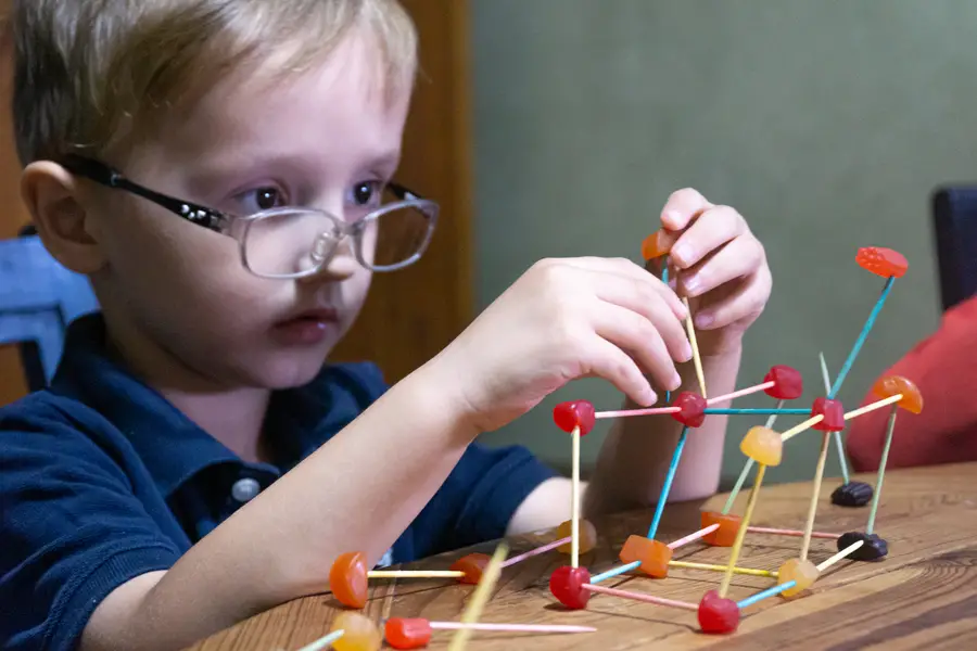 Candy and Toothpick Architecture Activity for Kids