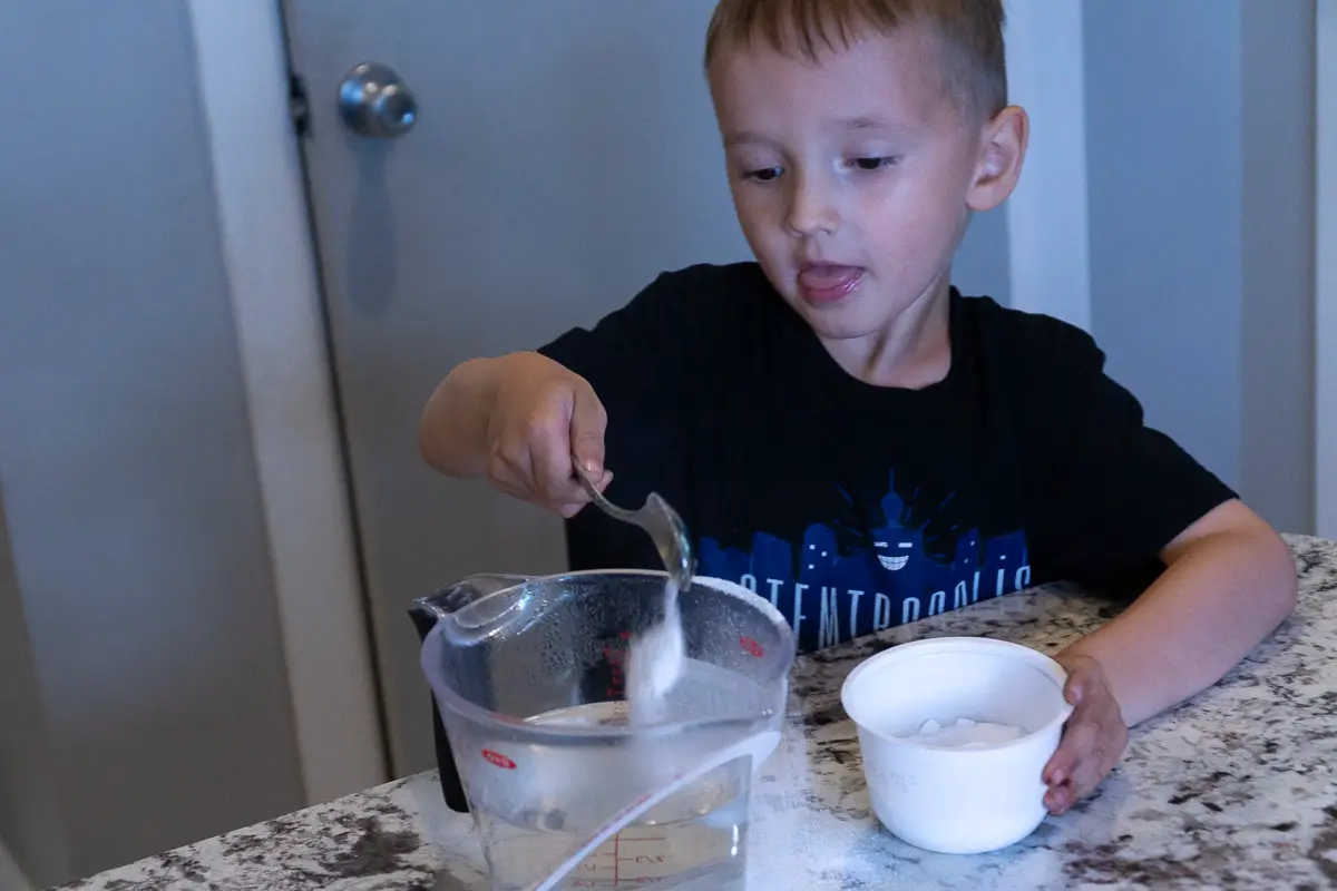 Pipe Cleaner Crystals - mix the borax solution