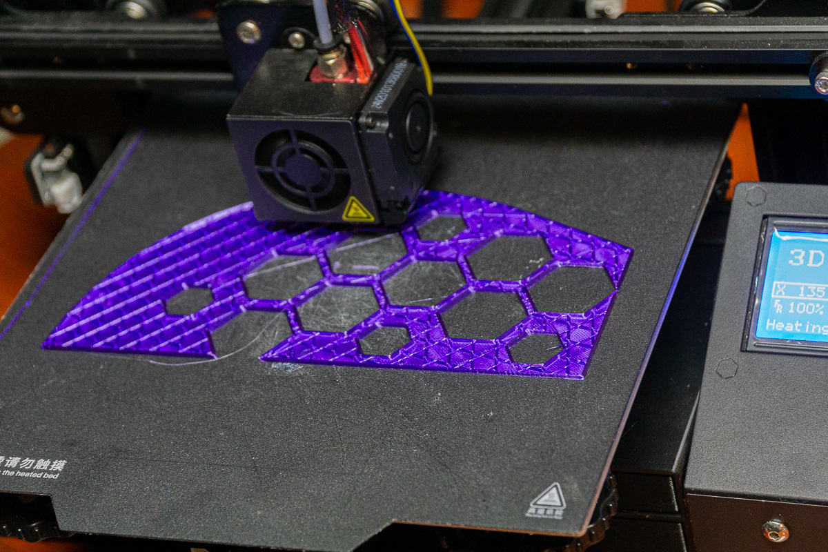 3D printed guitar on printer