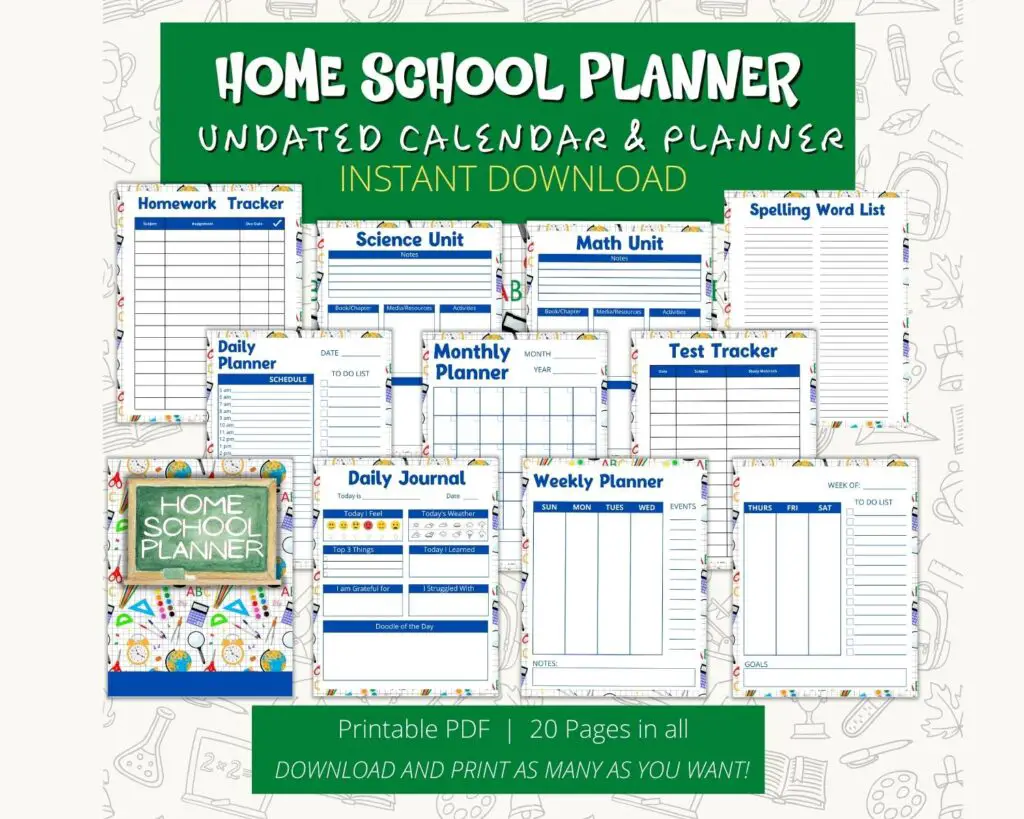 Homeschool Planner Printable