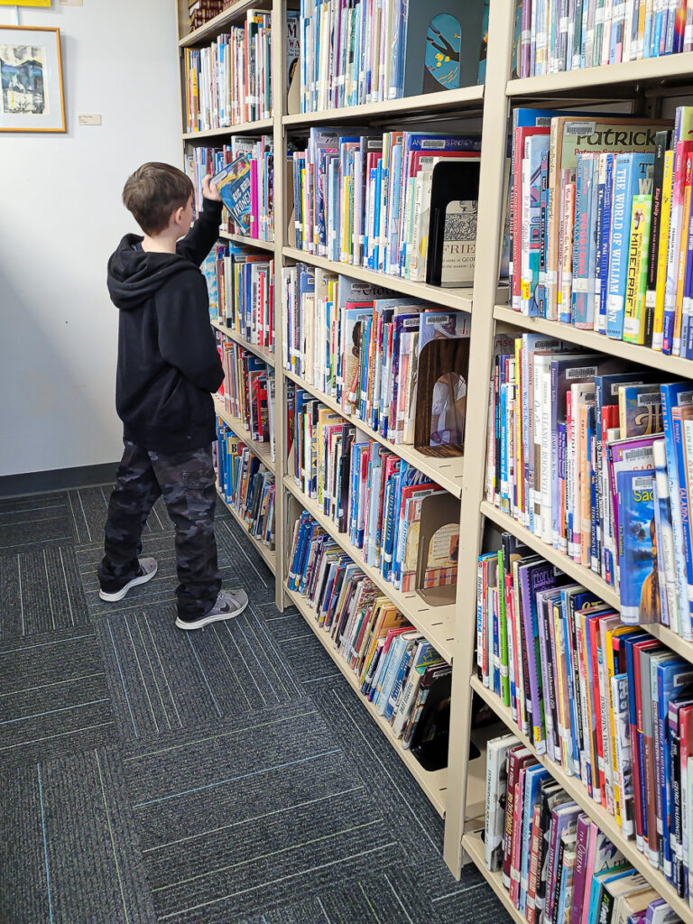 Kids can choose their own Library Book