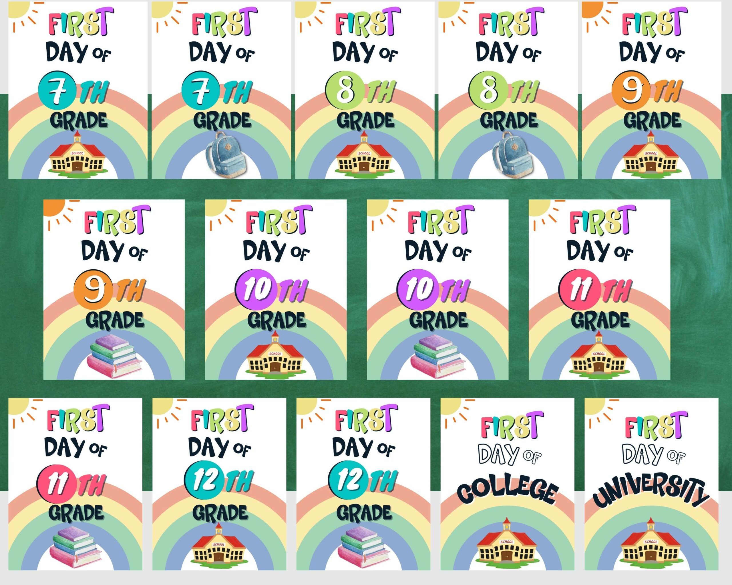 First Day of School Printable