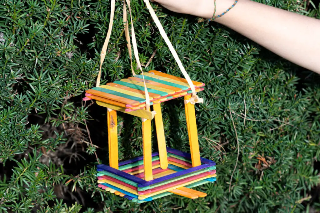 Popsicle Stick Bird Feeder