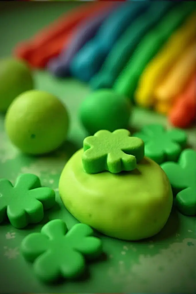 St Patrick's Day play dough