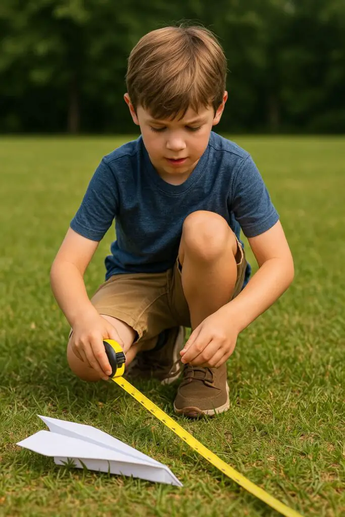 Measurement Olympics paper airplane