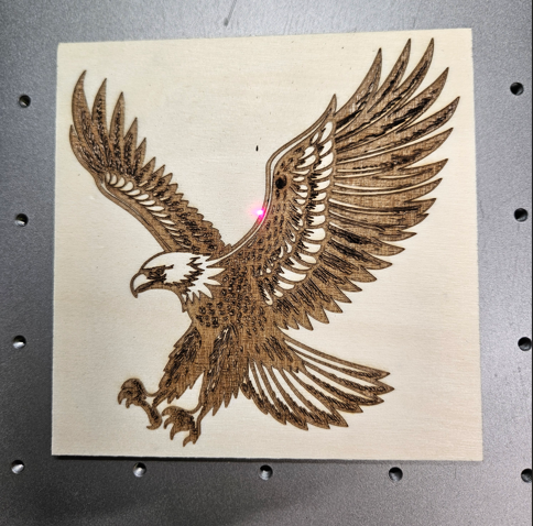 Laser Engraved Wood Square
