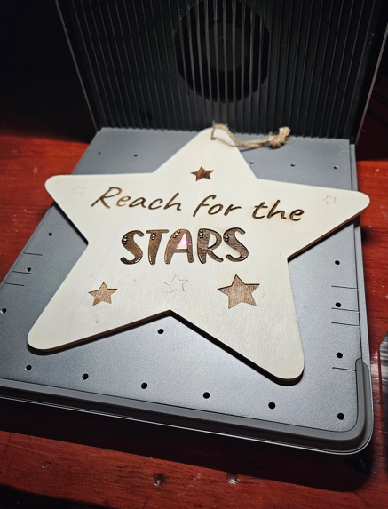 Laser Engraved Wooden Sign