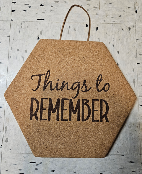 Laser Engraved Cork Board